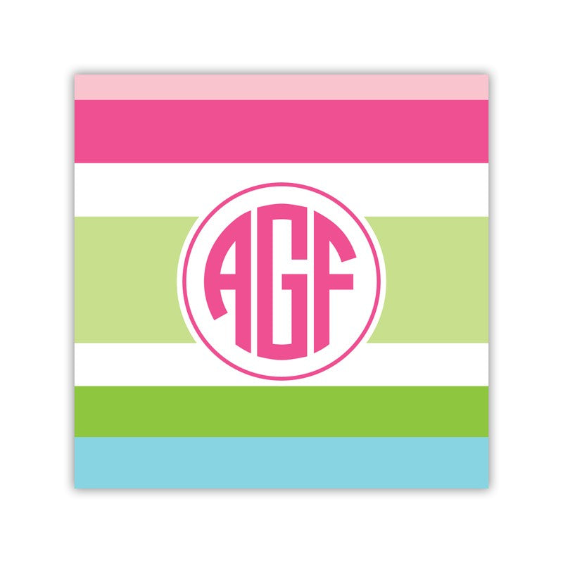 espadrille preppy square paper coaster set of 50