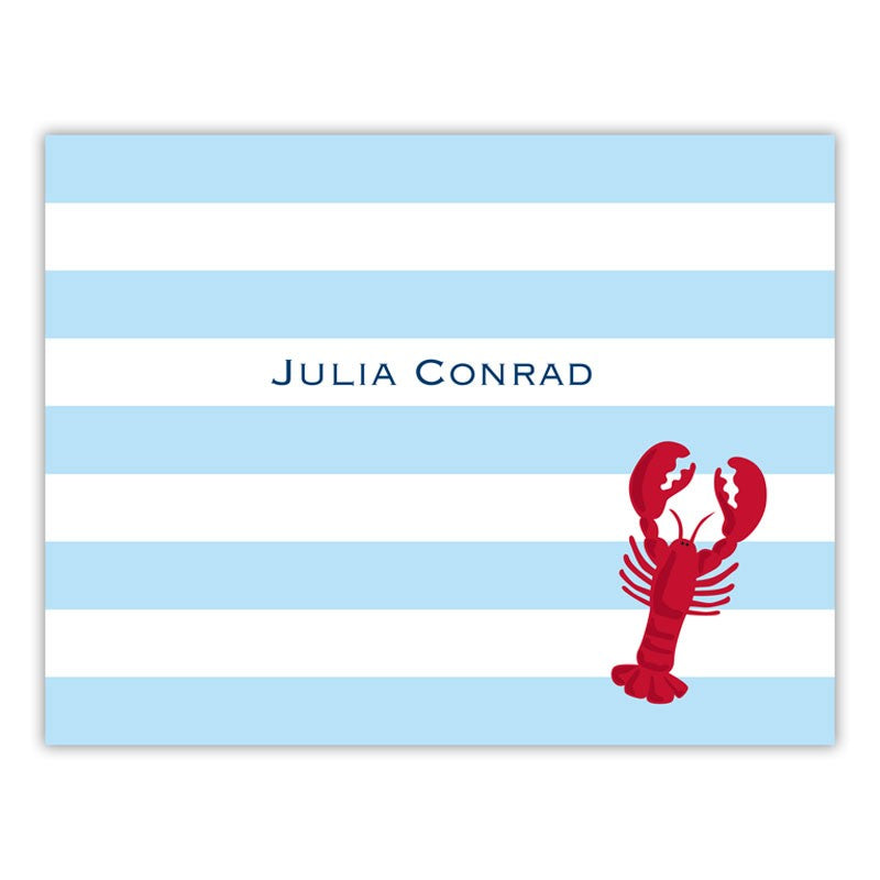 boatman geller stripe lobster foldover note