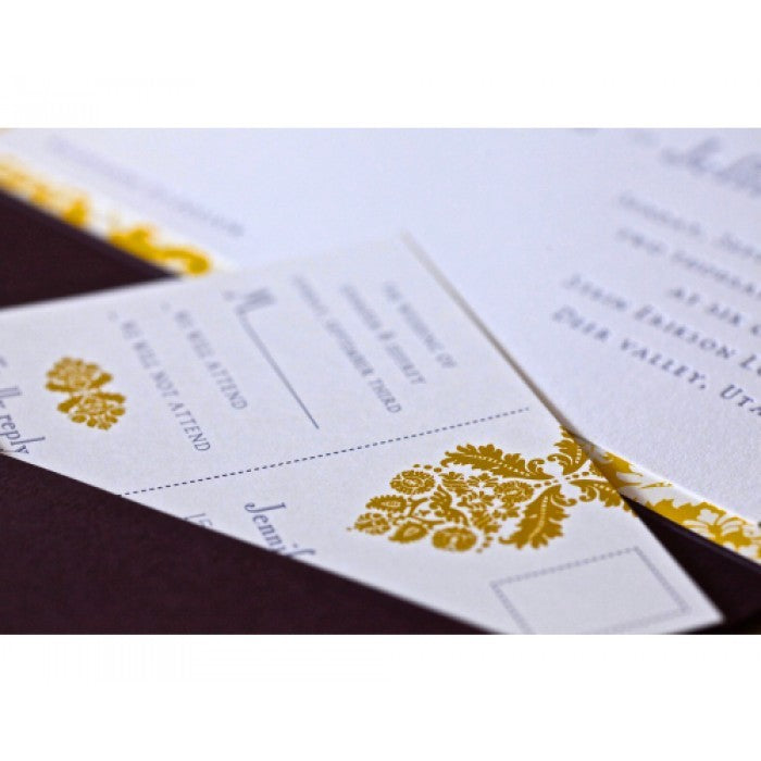 jennifer & jeffrey wedding invitation card