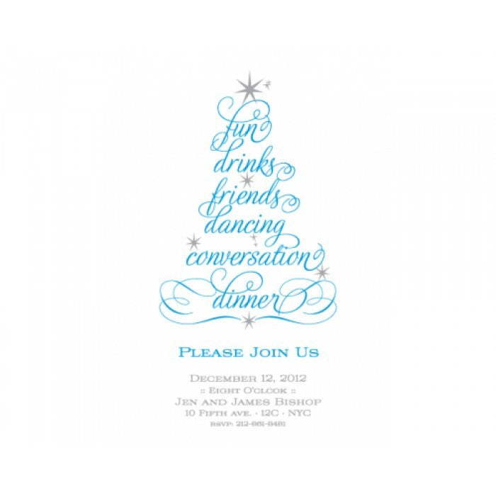 word tree invitation cards