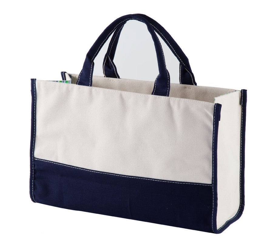 navy vivera tote