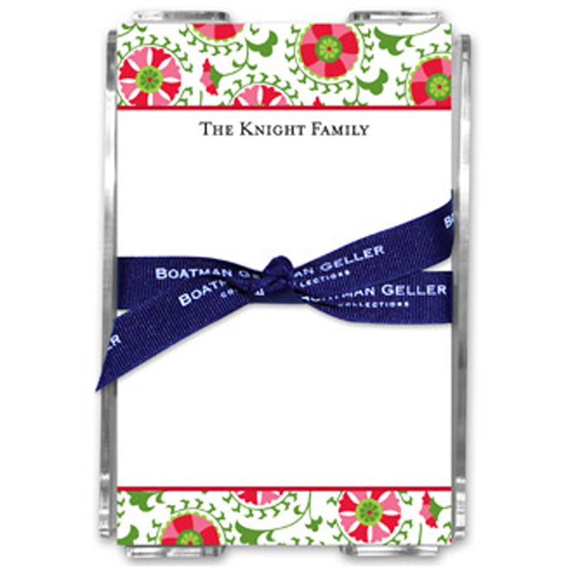 boatman geller suzani holiday acrylic note sheets