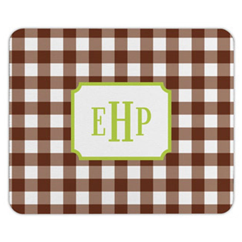 boatman geller classic check chocolate mouse pad
