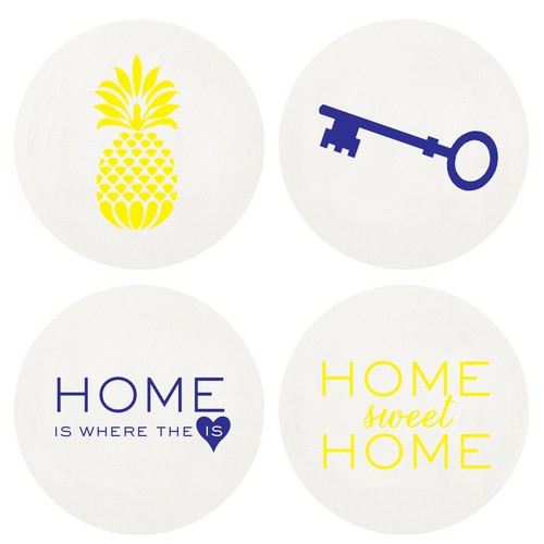 Letterpressed Welcome Coasters