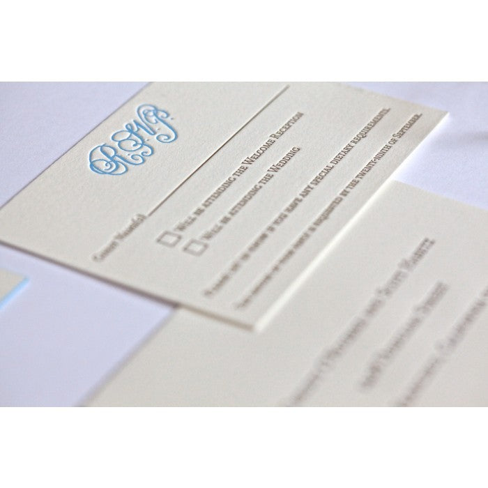 christy & william response card