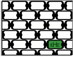 personalized everyday notes  green chainlink
