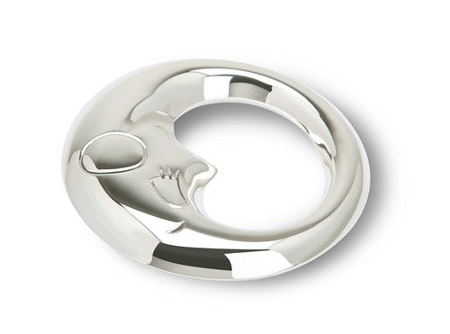 sterling silver moon rattle