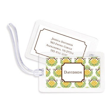 boatman geller pineapple repeat bag tags
