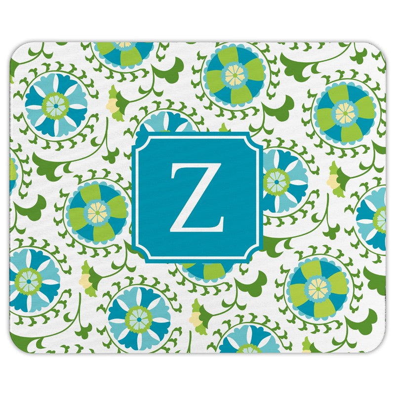 boatman geller suzani teal mouse pad