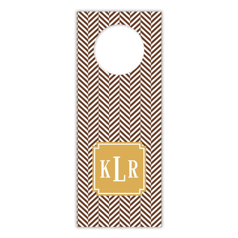 boatman geller herringbone chocolate wine tags