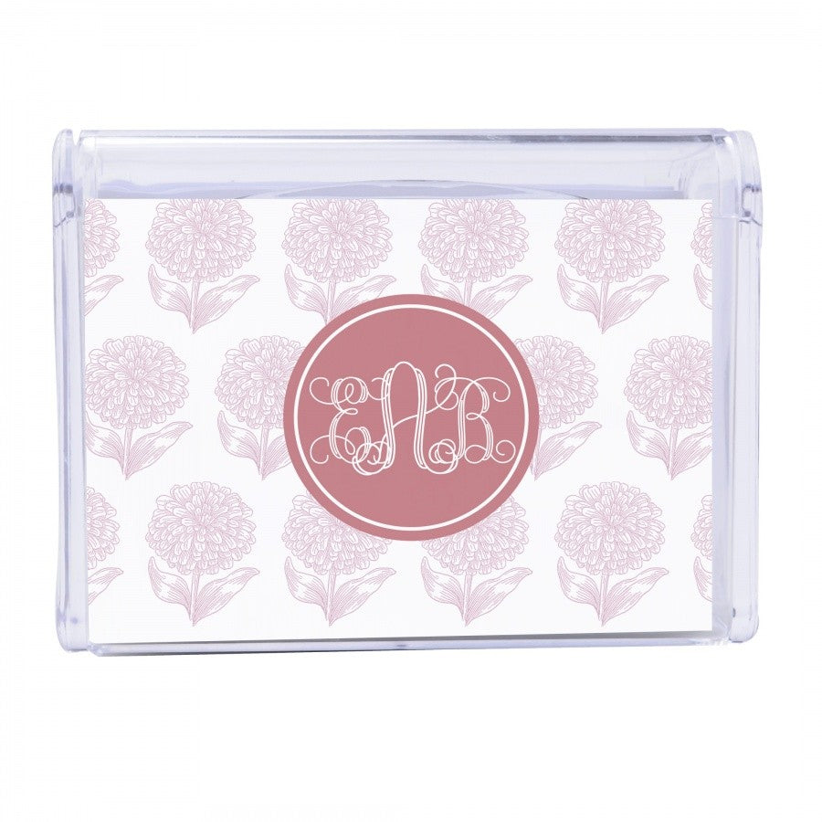 Pink Zinnia Note Box