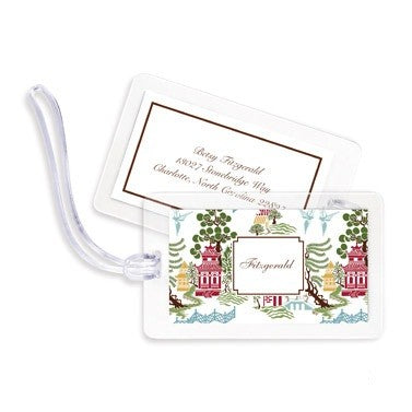 boatman geller chinoiserie autumn bag tags
