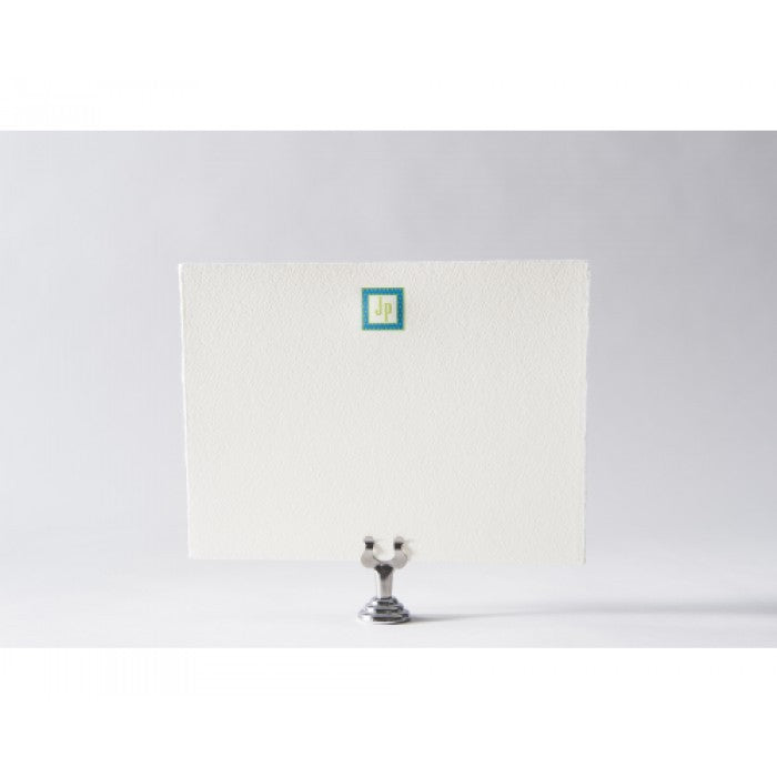 square dots monogram cards