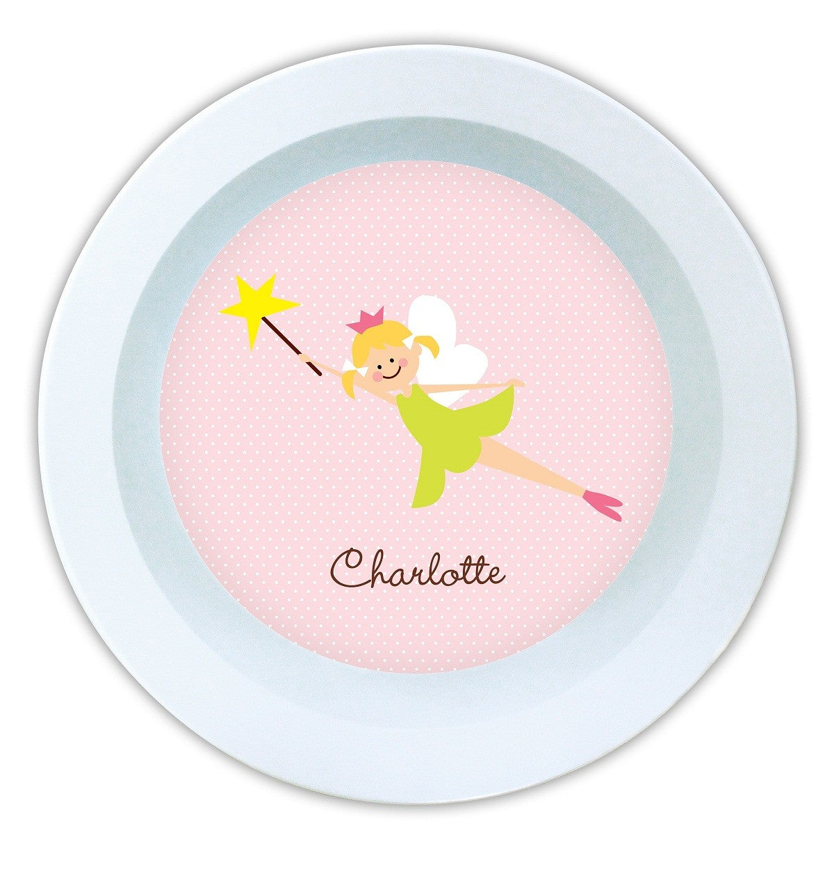 boatman geller fairy portrait melamine bowl