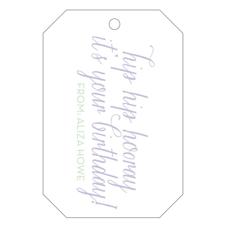 haute papier letterpress gift tag t26