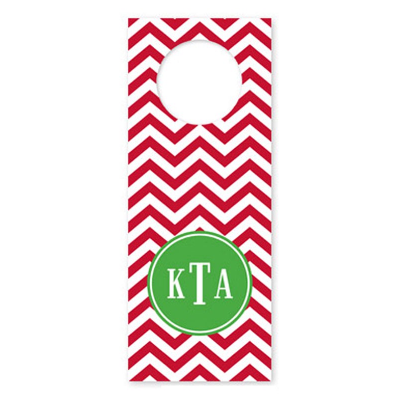 boatman geller chevron red wine tags