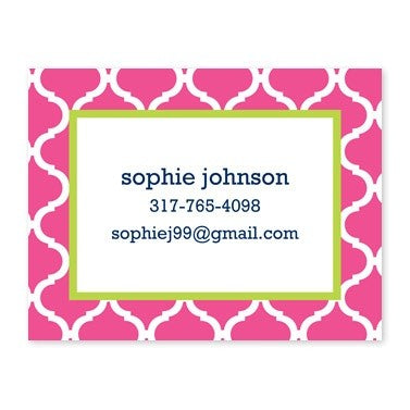 boatman geller ann tile raspberry calling card