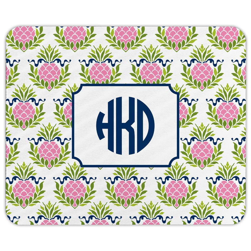 boatman geller pineapple repeat pink mouse pad
