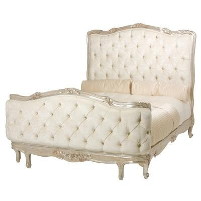 regal full bed - tufted upholstered (custom fabrics and finishes available)