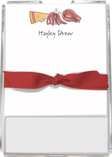 personalized memo sets  cheer squad