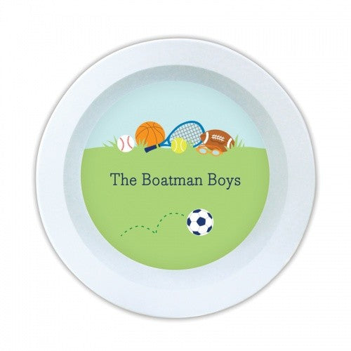 Sports Boy Melamine Round Bowl