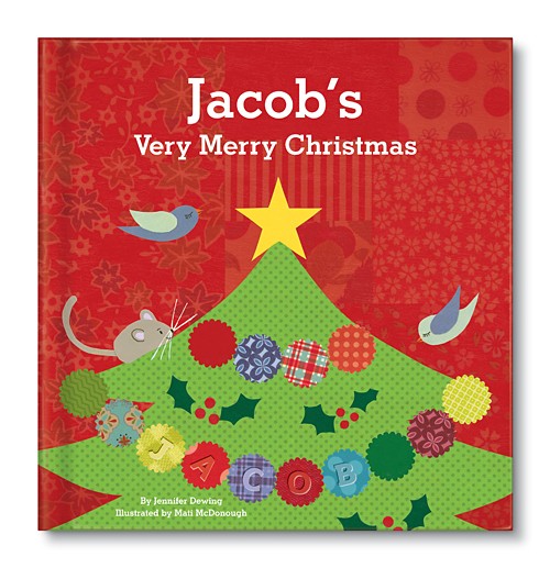 personalized very merry christmas book