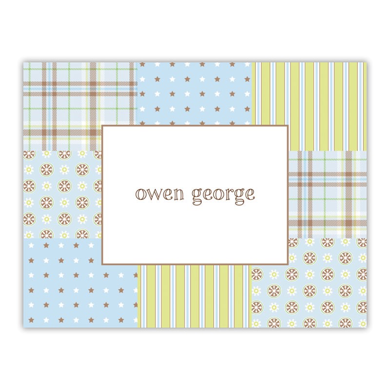 boatman geller riley patch blue foldover note