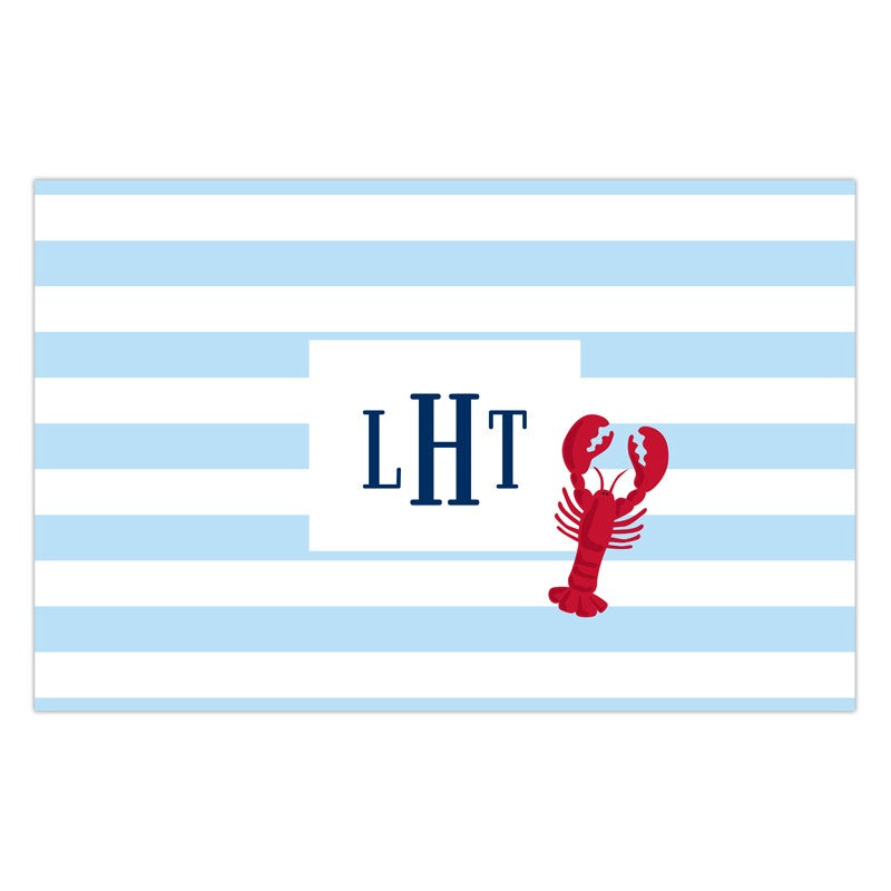 boatman geller stripe lobster disposable placemats