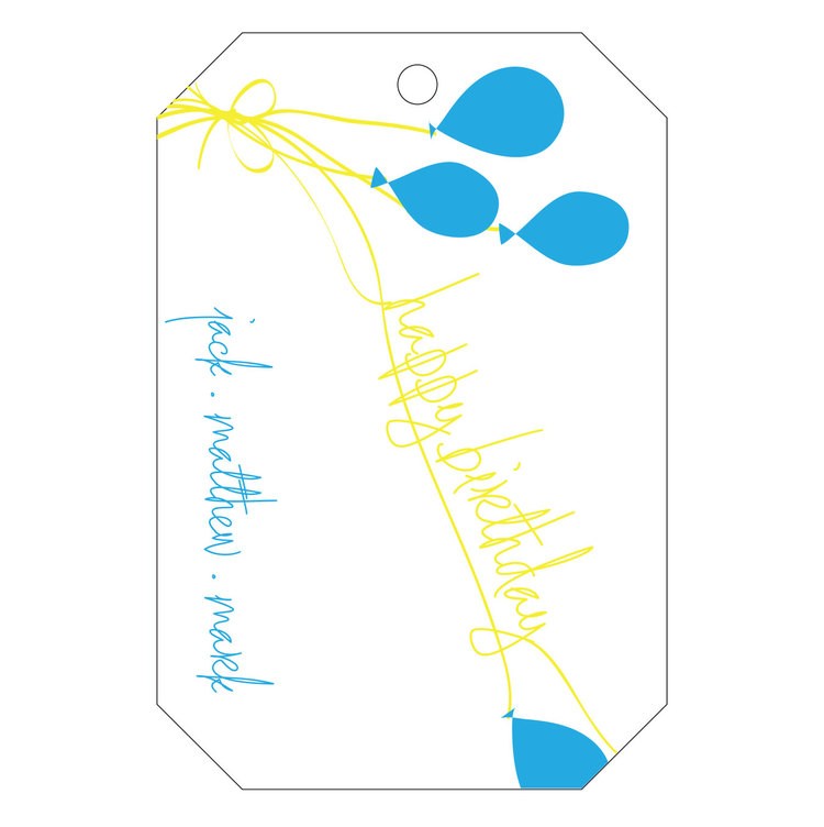 haute papier letterpress gift tag t46