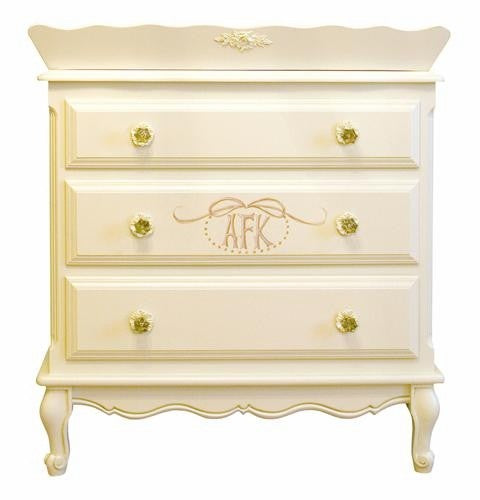 french chest with monogram