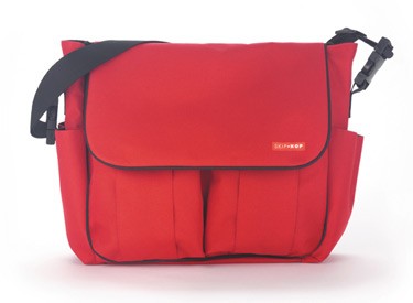 skip hop dash diaper bag - red