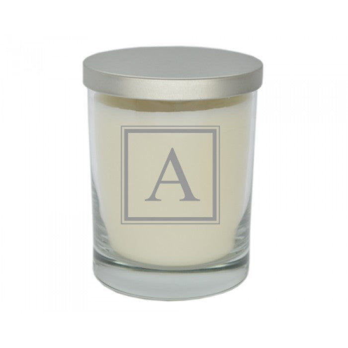 square glass soy candle