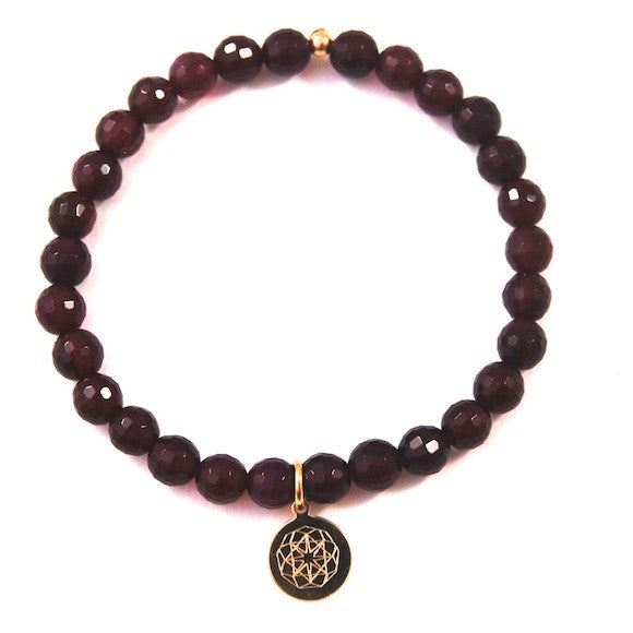 Customize Your Charm - Cranberry Agate Classic Charm Bracelet