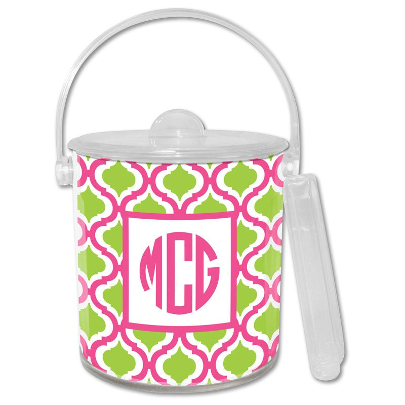 boatman geller kate raspberry & lime ice bucket