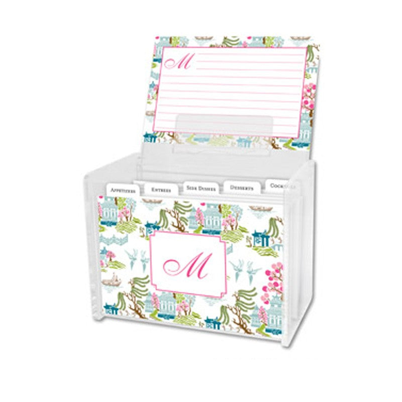 boatman geller chinoiserie spring recipe box