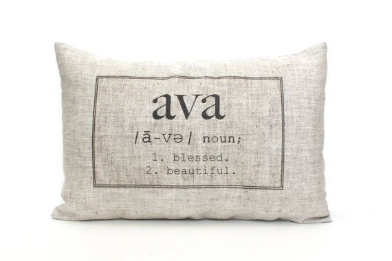 personalized name pillow