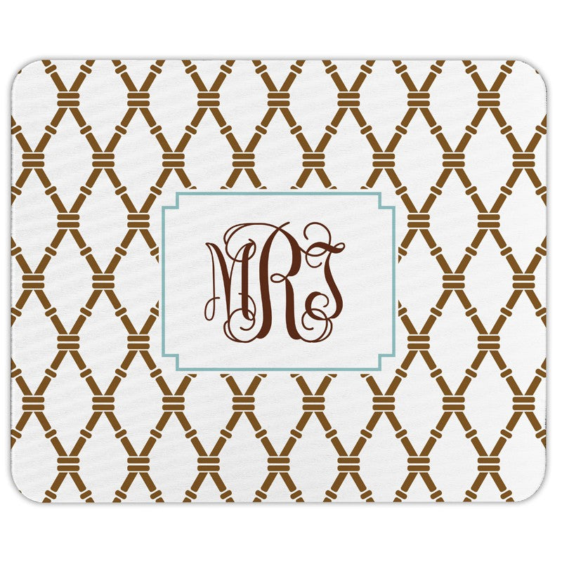 boatman geller bamboo brown & slate mouse pad