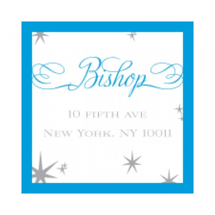 simple snowflake blue sticker
