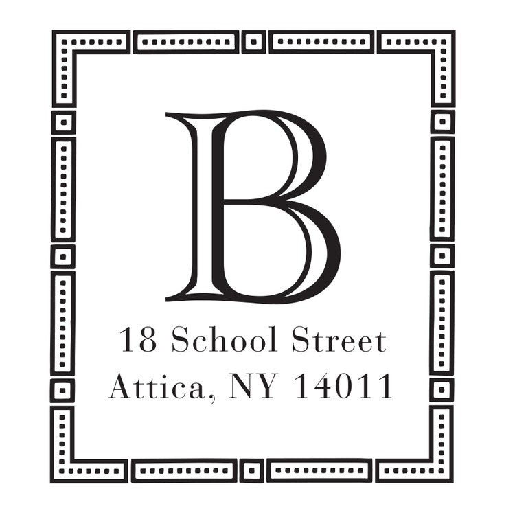 haute papier return address stamp 15