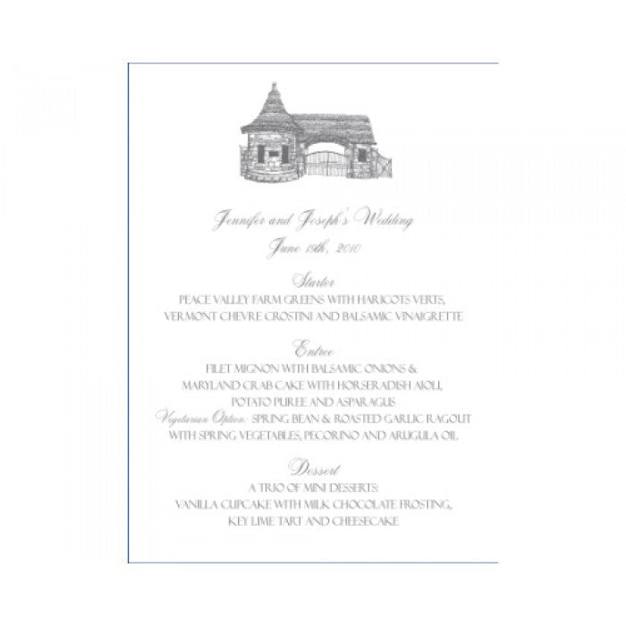 jenny & joe menu card