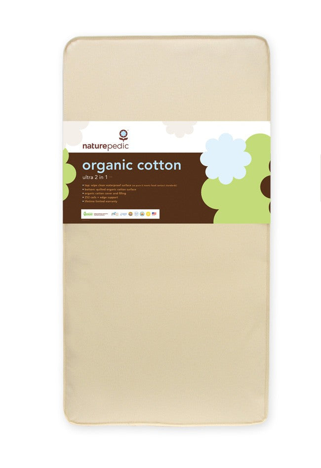 2 in 1 organic cotton ultra 252 crib mattress
