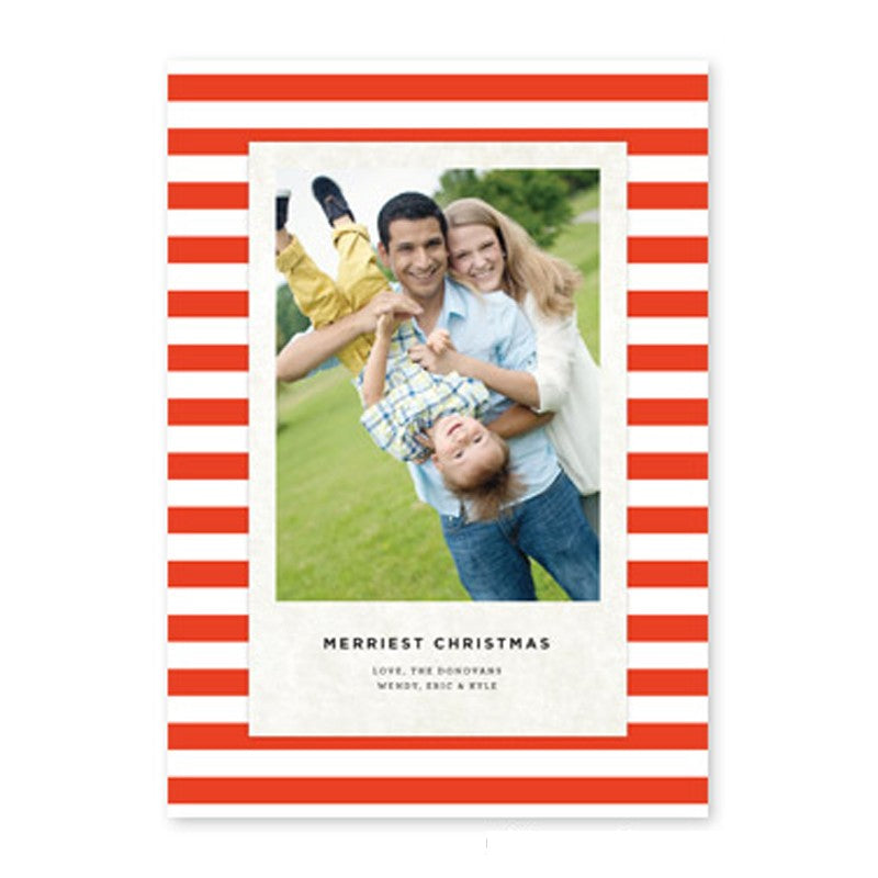 boatman geller striped classic red photocard