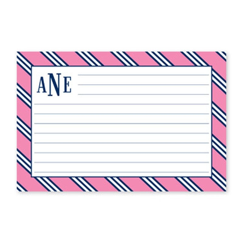 boatman geller greek key band pink recipe card
