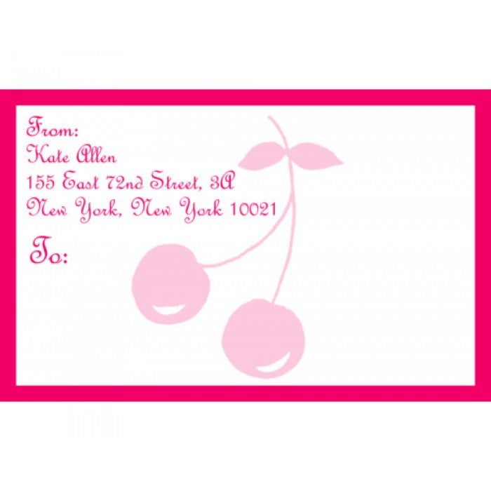 cherries mailing stickers