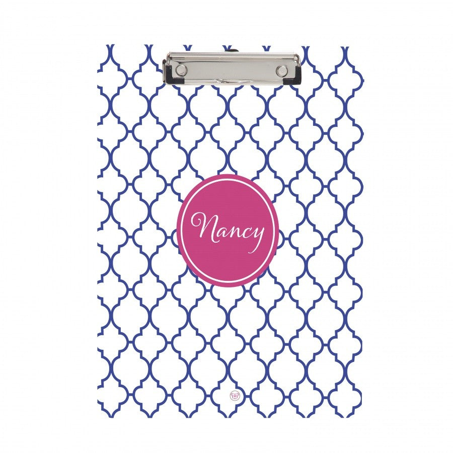 Blue Trellis Clipboard