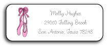 personalized address labels  ballerina girl