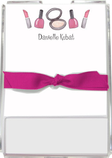 personalized memo sets  makeup madness