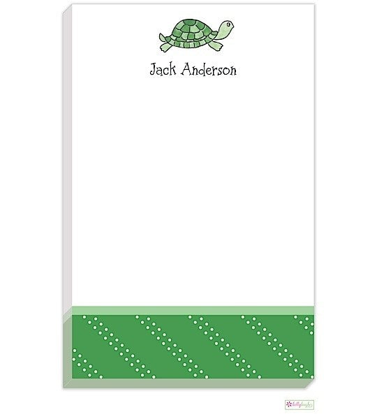 personalized - tiny turtle notepad