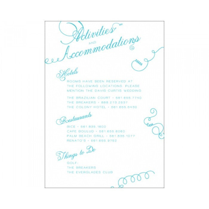 whitney & charles activities card