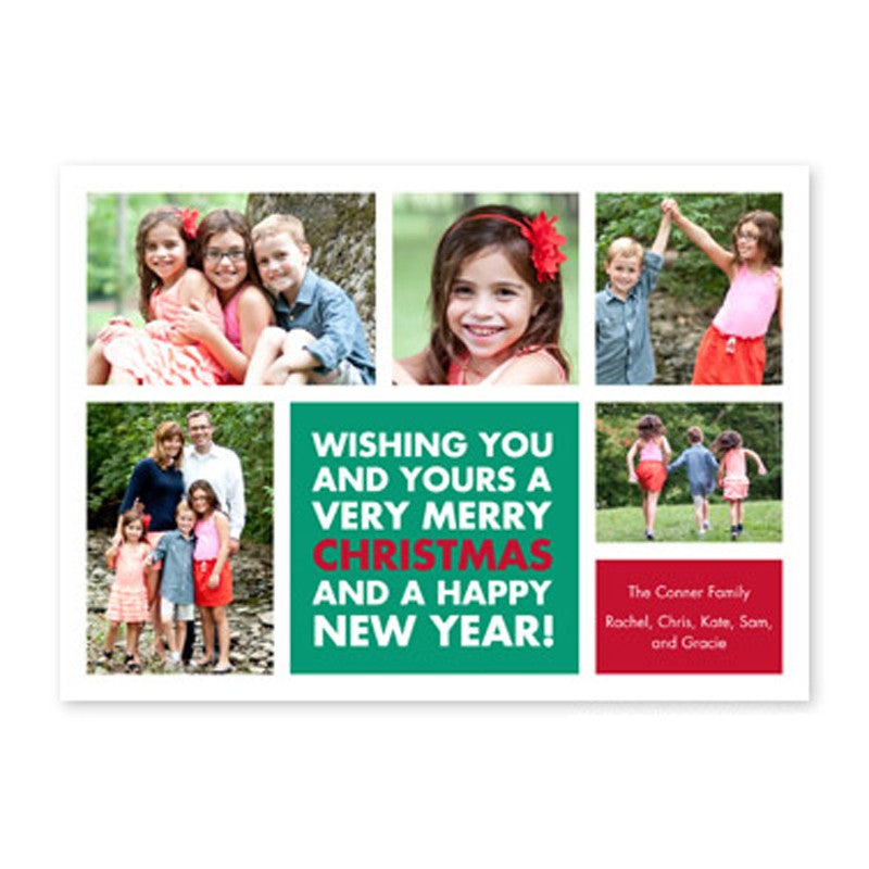boatman geller christmas wishes emerald photocard